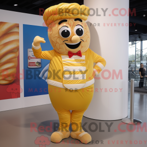 Croissant mascotte kostuum...