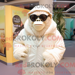 Cream Gorilla mascot...