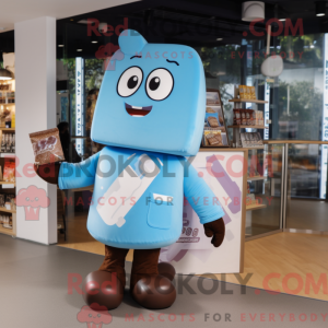 Maskottchen-Kostüm Sky Blue...