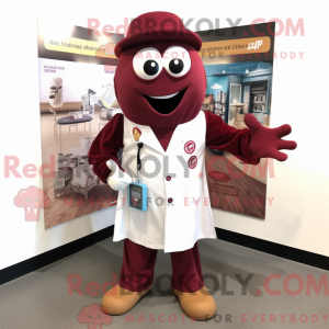 Maroon Doctor maskot...