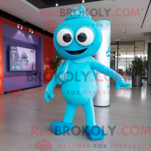 Costume de mascotte de Cyan...