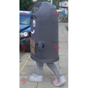 Mascote gigante do lixo preto. Dumpster Cosume - Redbrokoly.com