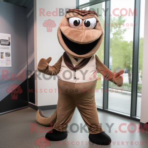 Brown Snake-mascottekostuum...