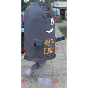 Giant black trash mascot. Dumpster Cosume - Redbrokoly.com