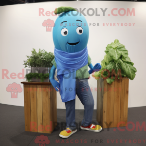 Blue Zucchini mascot...