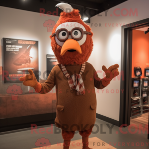 Rust Turkey mascot costume...