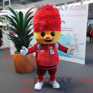 Red Pineapple mascot...
