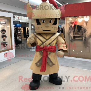 Tan Samurai Maskottchen...