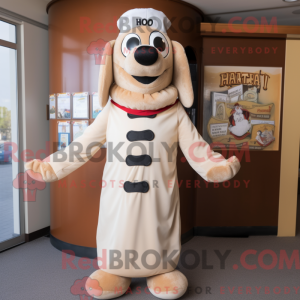 Cream Hot Dogs mascot...