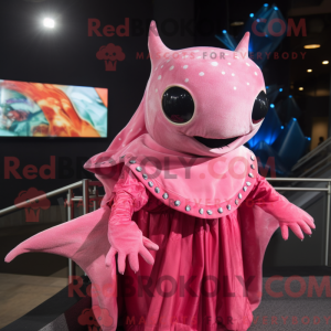 Maskotdraktfigura Rosa...