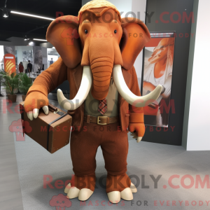 Rust Mammoth maskot kostume...