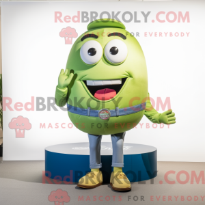 Lime Green Bagels mascot...