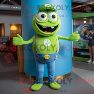 Lime Green Bagels maskot...