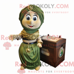 Maskotdraktfiguracja Olive...