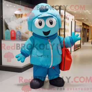 Costume mascotte de Cyan...