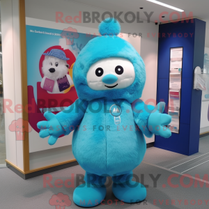Disfraz de mascota Cyan...