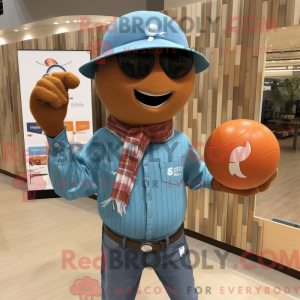 Rust Volleyball Ball maskot...