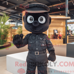 Sort Commando maskot...