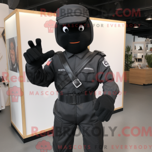 Black Commando mascot...