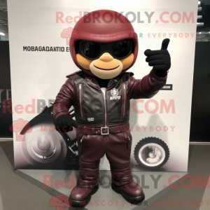 Maroon Champagne maskot...