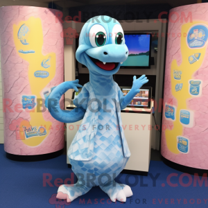 Sky Blue Python mascot...