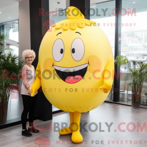 Lemon Yellow Steak mascot...