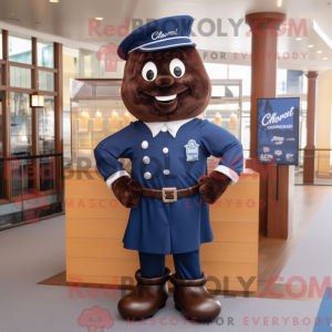 Navy Chocolate Bar maskot...