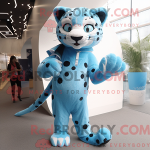 Maskotka Sky Blue Cheetah...