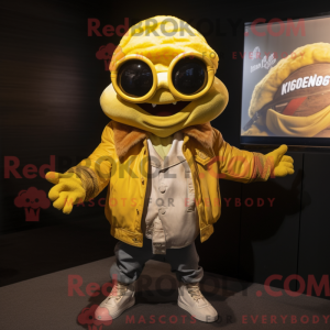 Yellow Oyster mascot...