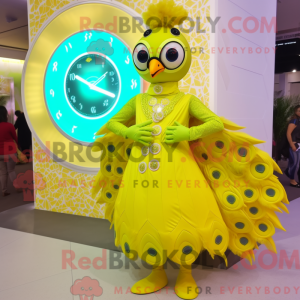 Costume de mascotte de paon...