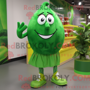 Green Squash mascot costume...