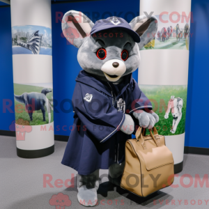 Navy Bat mascottekostuum...