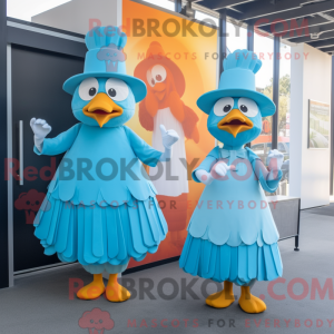 Cyan Butter Chicken mascot...