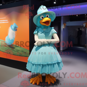 Cyan Butter Chicken mascot...