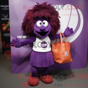 Purple Meatballs mascot...