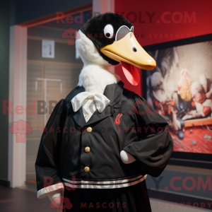 Black Swans mascot costume...
