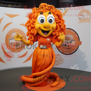 Orange Medusa mascot...