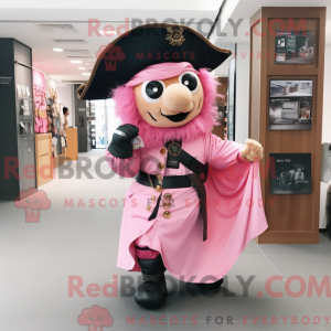 Pink Pirate maskot kostume...
