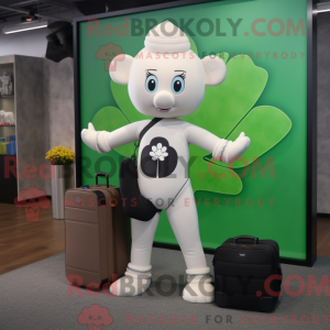 Personaggio mascotte bianco...