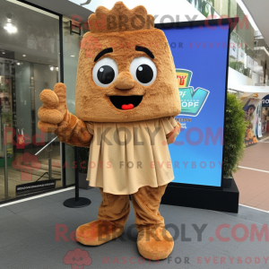 Brown Pop Corn mascot...