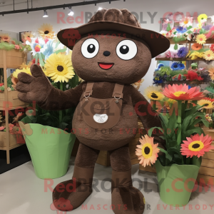 Bruin boeket bloemen...