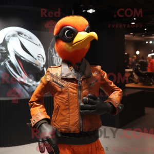 Orange Woodpecker mascot...