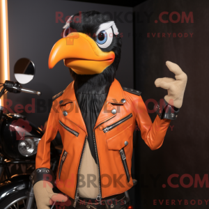 Orange Woodpecker mascot...