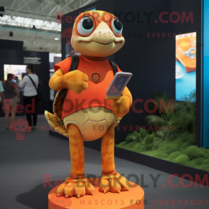 Orange Turtle mascot...