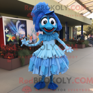 Blue Stilt Walker maskot...