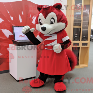 Red Badger maskot kostume...