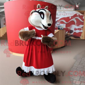 Red Badger maskotdraktfigur...