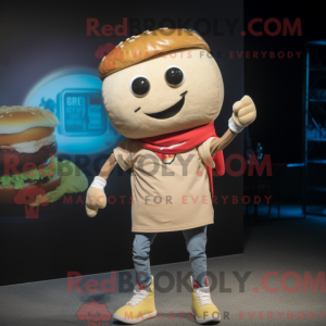Beige Burgers mascot...