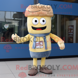 Beige Burgers Maskottchen...