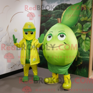 Máscara de seda verde com...